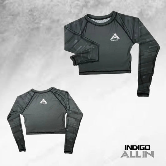 Women's Indigo Baselayer | CropTop - Long Sleeve Shirt