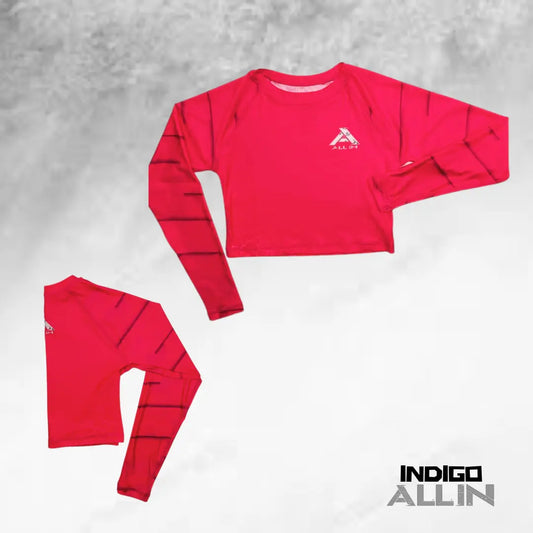 Women's Indigo Baselayer | CropTop - Long Sleeve Shirt