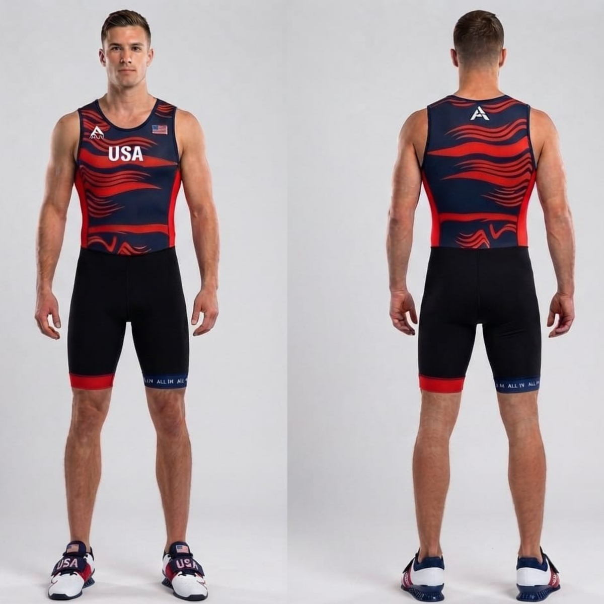 Liberty wave | Navy Blue & Red