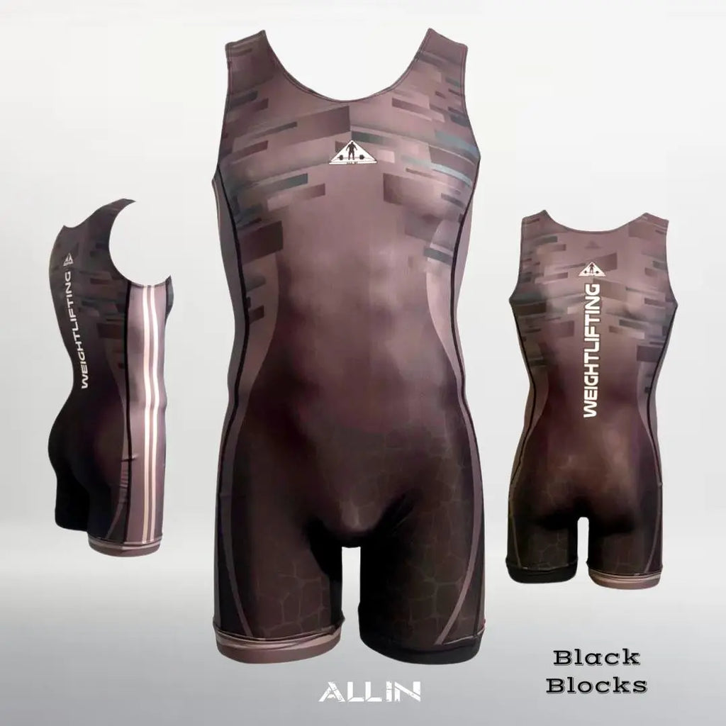 Blocks Singlet | Black | On Demand