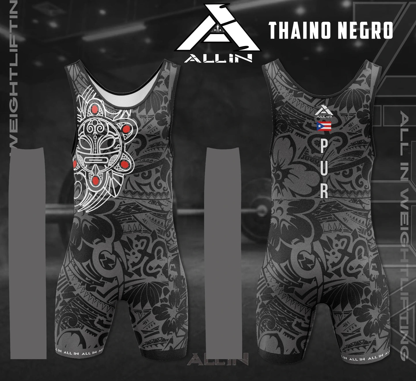 Taino Black Singlet | Puerto Rico On demand