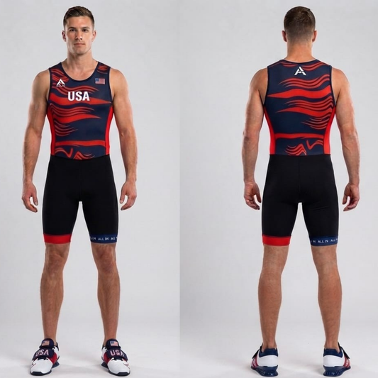 Liberty wave | Navy Blue & Red