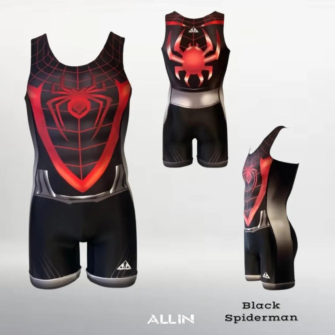 Black Spiderman Singlet | On Demand