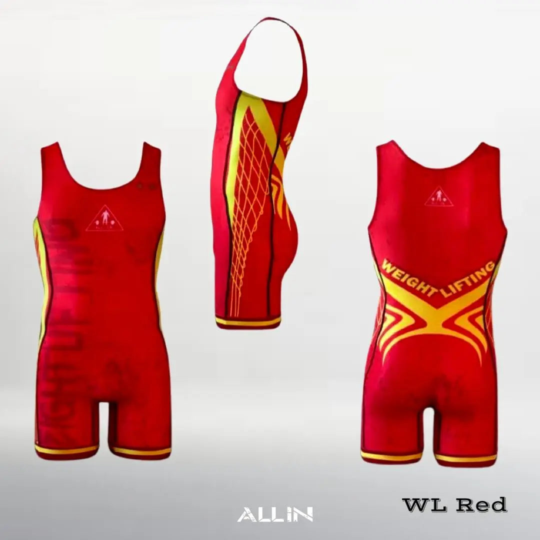 Weightlifting Singlet | Red China